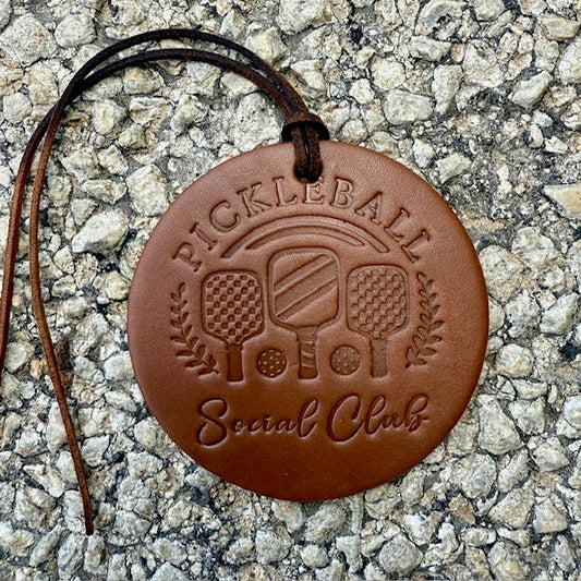 Callahan Leather Co. Round Pickleball Freshie
