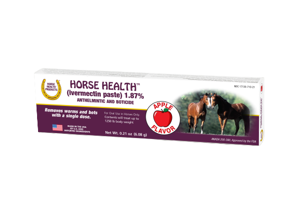 Horse Health Apple-Flavored Ivermectin Paste Dewormer