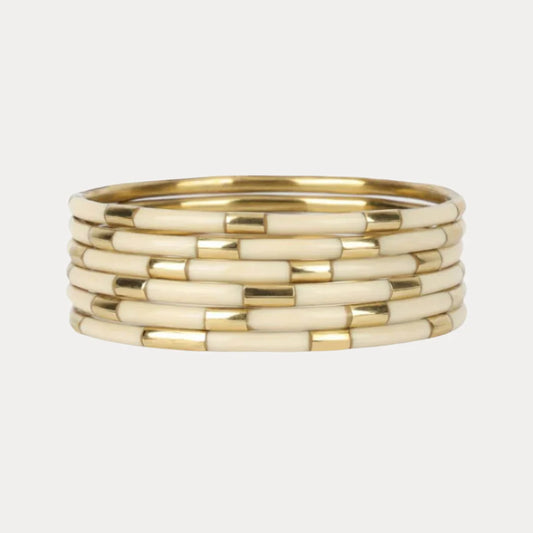 Ivory Veda Bangles- Set of 6