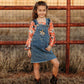 Shea Baby Cowgirl Denim Overall Dress