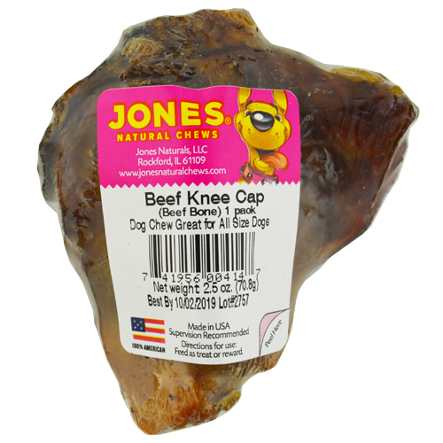 Jones Natural Chews Beef Bone Knee Cap