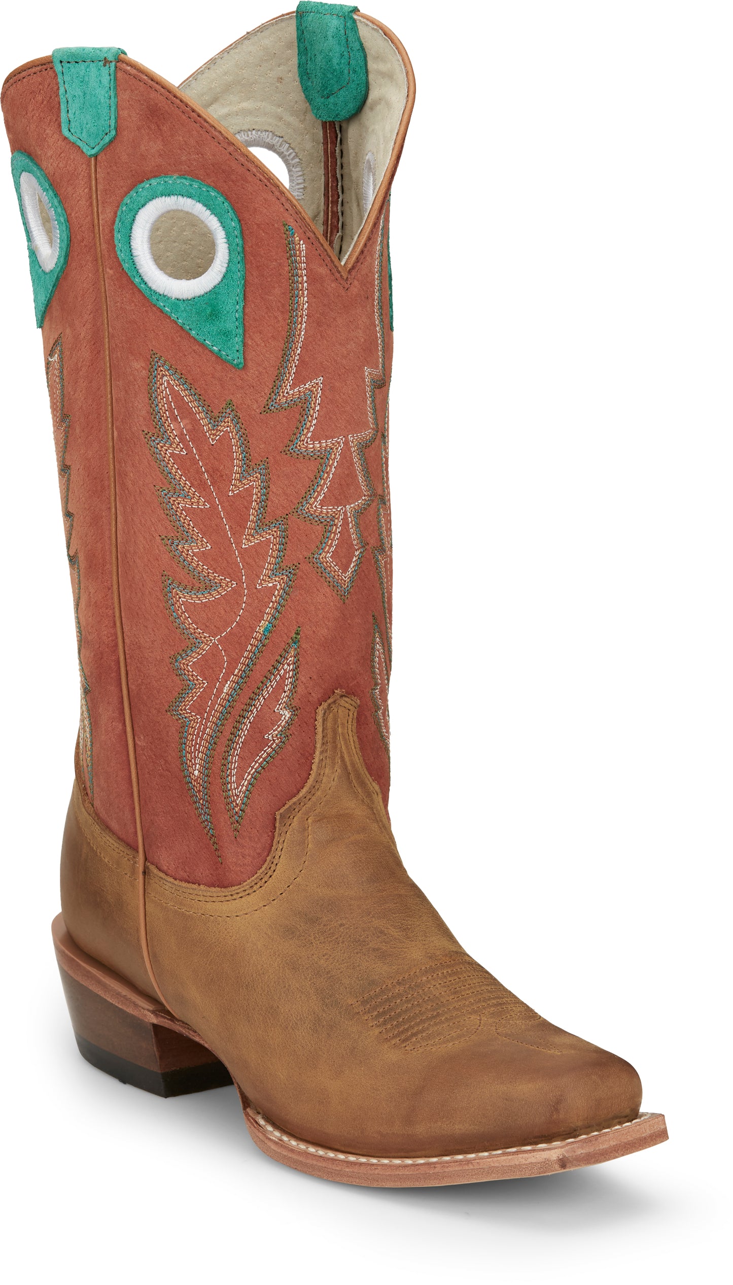 Justin Boots Lorena Sunflower Tan Cowhide Boot