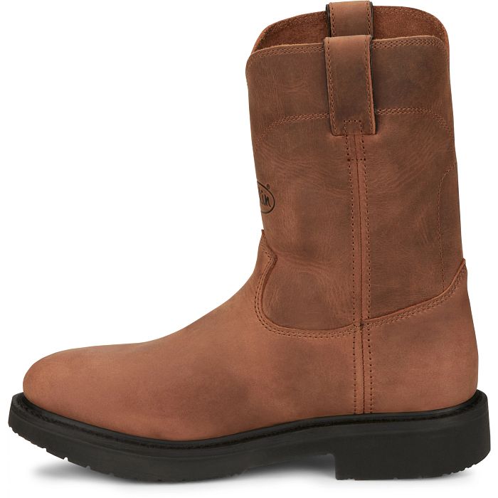 Justin Round-Up 10" Round Toe in Aged Bark Brown Boot