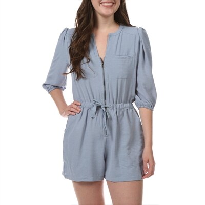 Bishop + Young Blue Cameron Short Romper