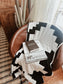 Western Grande Presidio Black + White Cotton Queen Throw Blanket