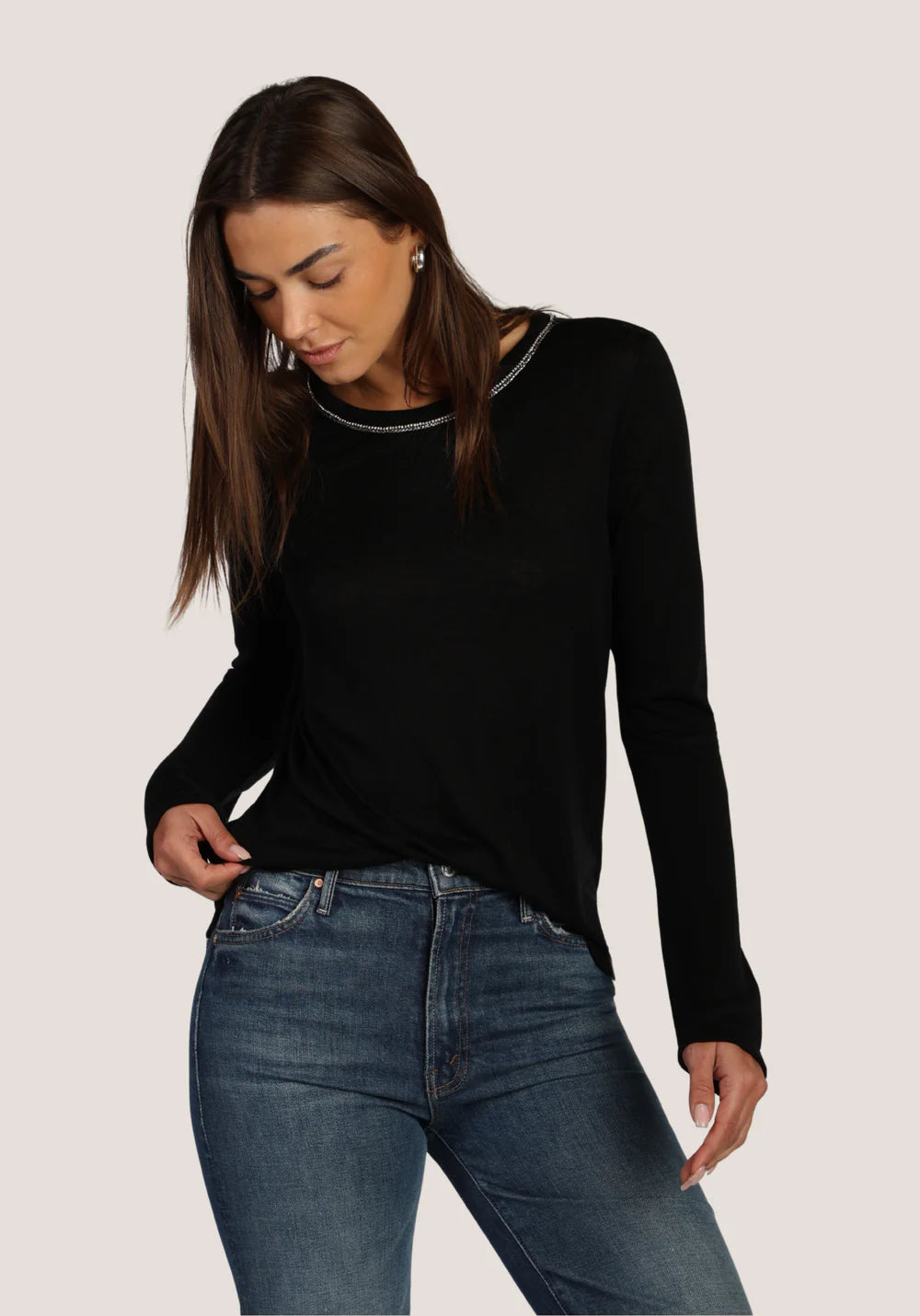 Dylan Long Sleeved Harlow Crew