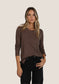 Dylan Long Sleeve Modern Crew in Brown