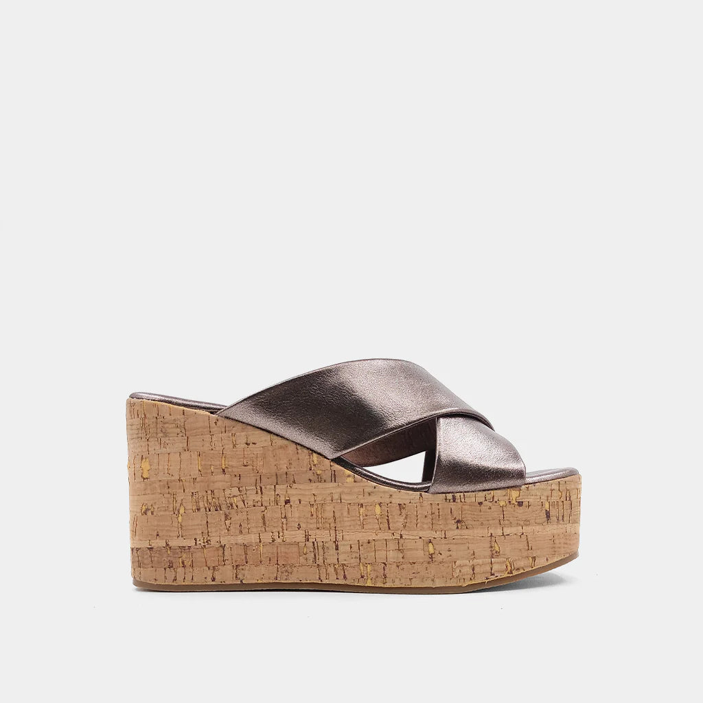 Shu Shop Ludovica Gunmetal Wedge Heel