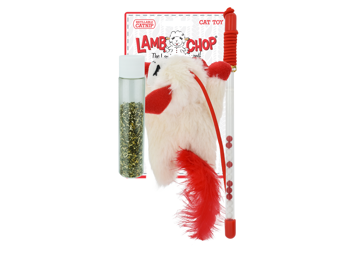 Multipet Lamb Chop® Cat Wand