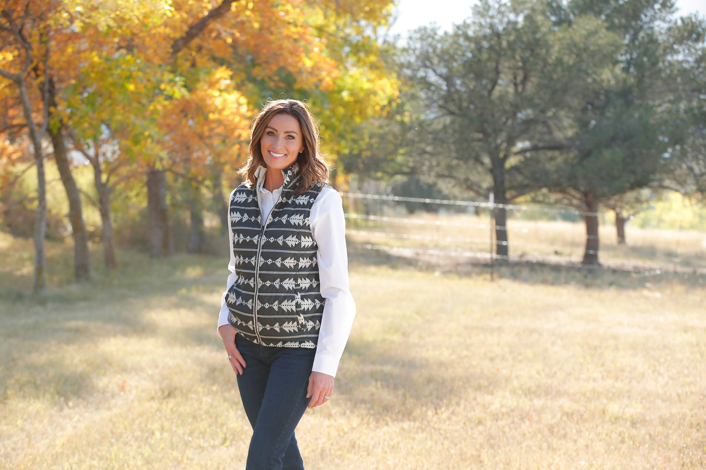 Cinch Women's Reversible Aztec Vest