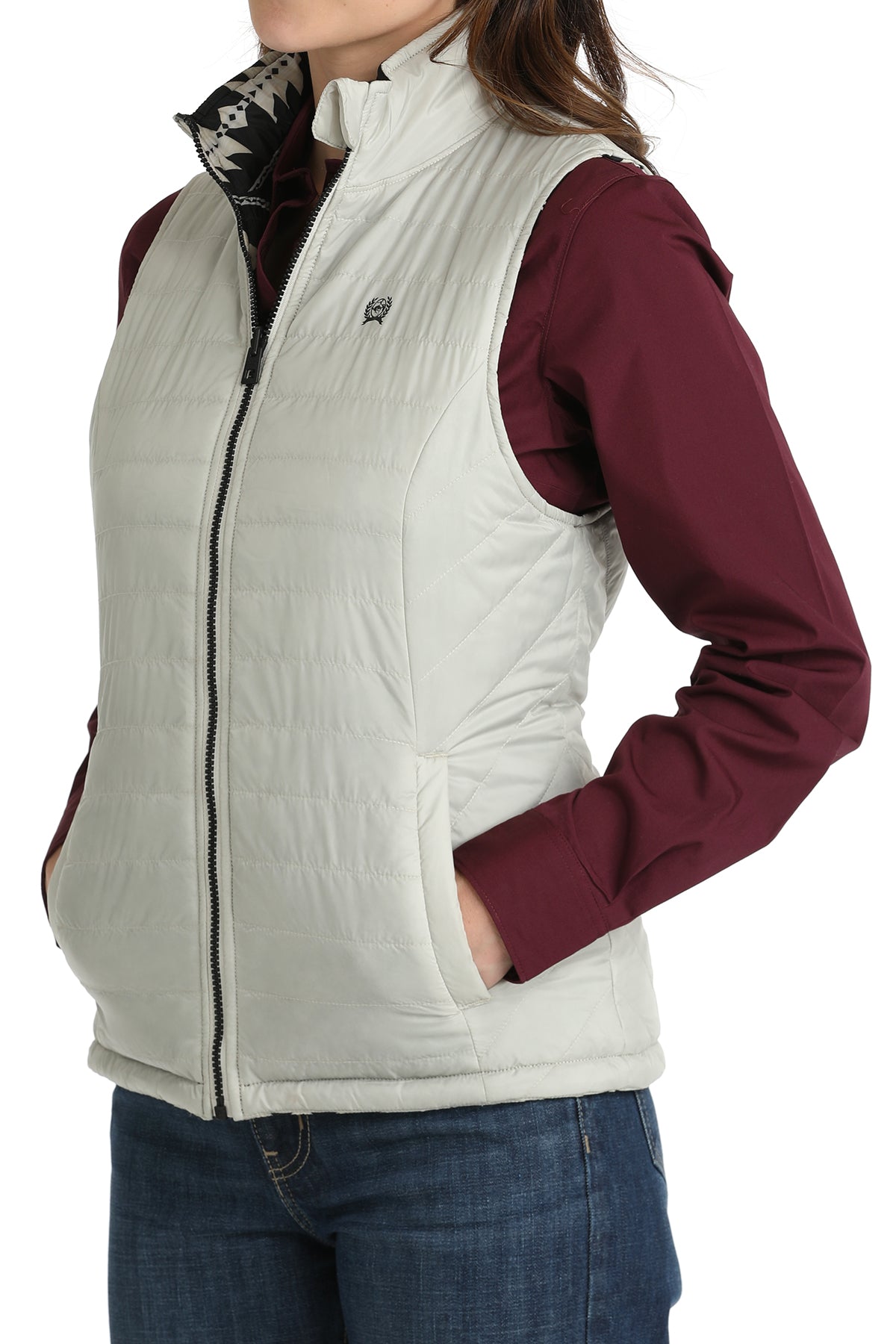 Cinch Women's Reversible Aztec Vest