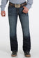 Cinch Men's Ian Dark Stonewash Slim Bootcut Jean