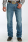 Cinch Men's Relaxed Fit White Label Jean in Medium Stonewash