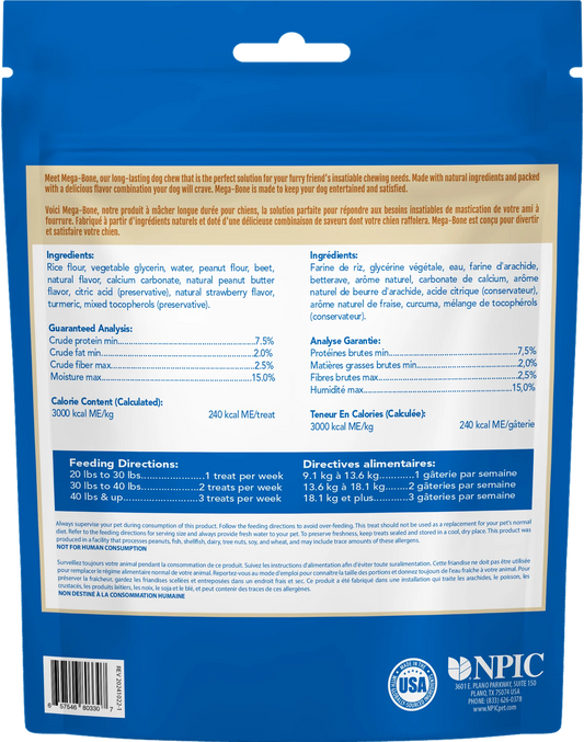 N-Bone Mega-Bone Long-Lasting Chew-Peanut Butter & Jelly Flavor