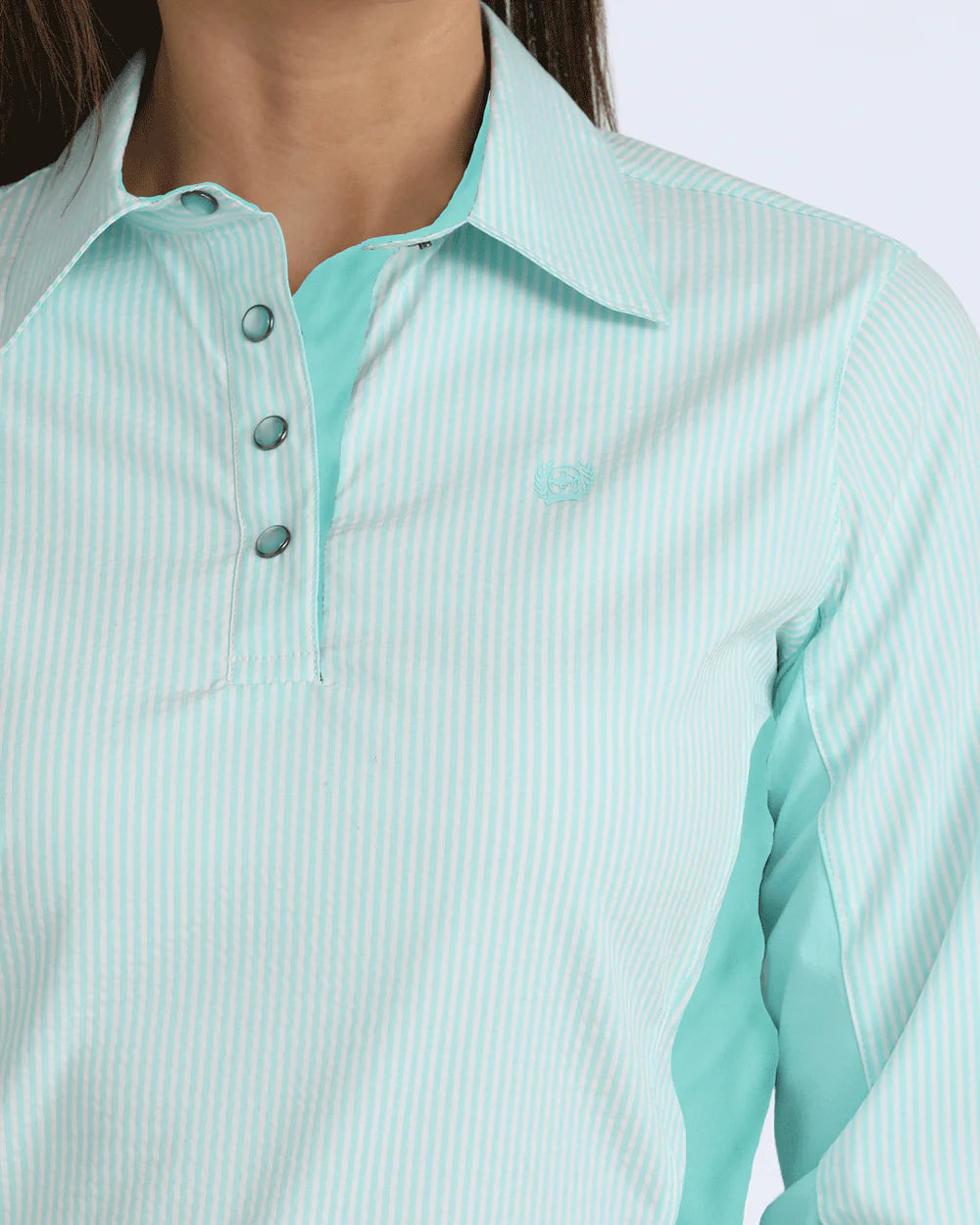 Cinch Women’s Arenaflex Hybrid Shirt in Light Blue