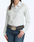 Cinch Women’s Arenaflex Snap Front Western Shirt in White Plaid
