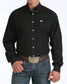 Cinch Solid Black Button-Down Western Shirt