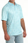 Cinch Arenaflex Polo in Light Blue Floral