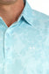 Cinch Arenaflex Polo in Light Blue Floral