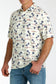 Cinch Men's Short Sleeve ARENAFLEX Palm Tree Polo