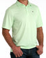 Cinch Men's Arenaflex Polo in Green Stripe