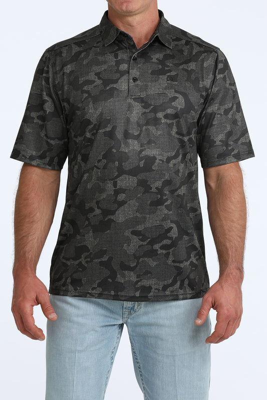 Cinch Black Camo ArenaFlex Polo