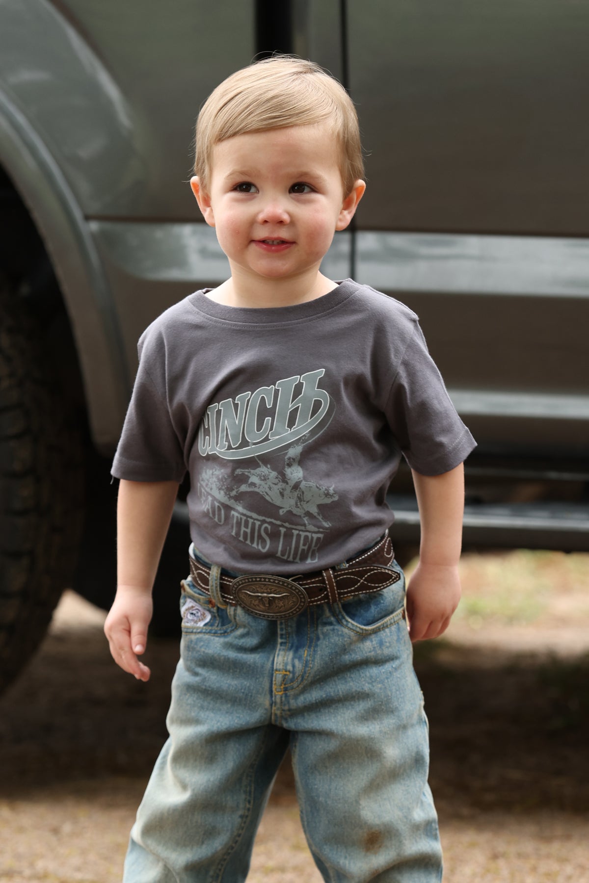 Cinch Baby Boy's Charcoal Graphic T-Shirt