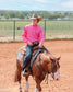 Men's Pink Classic Fit Button-Down Western Shirt