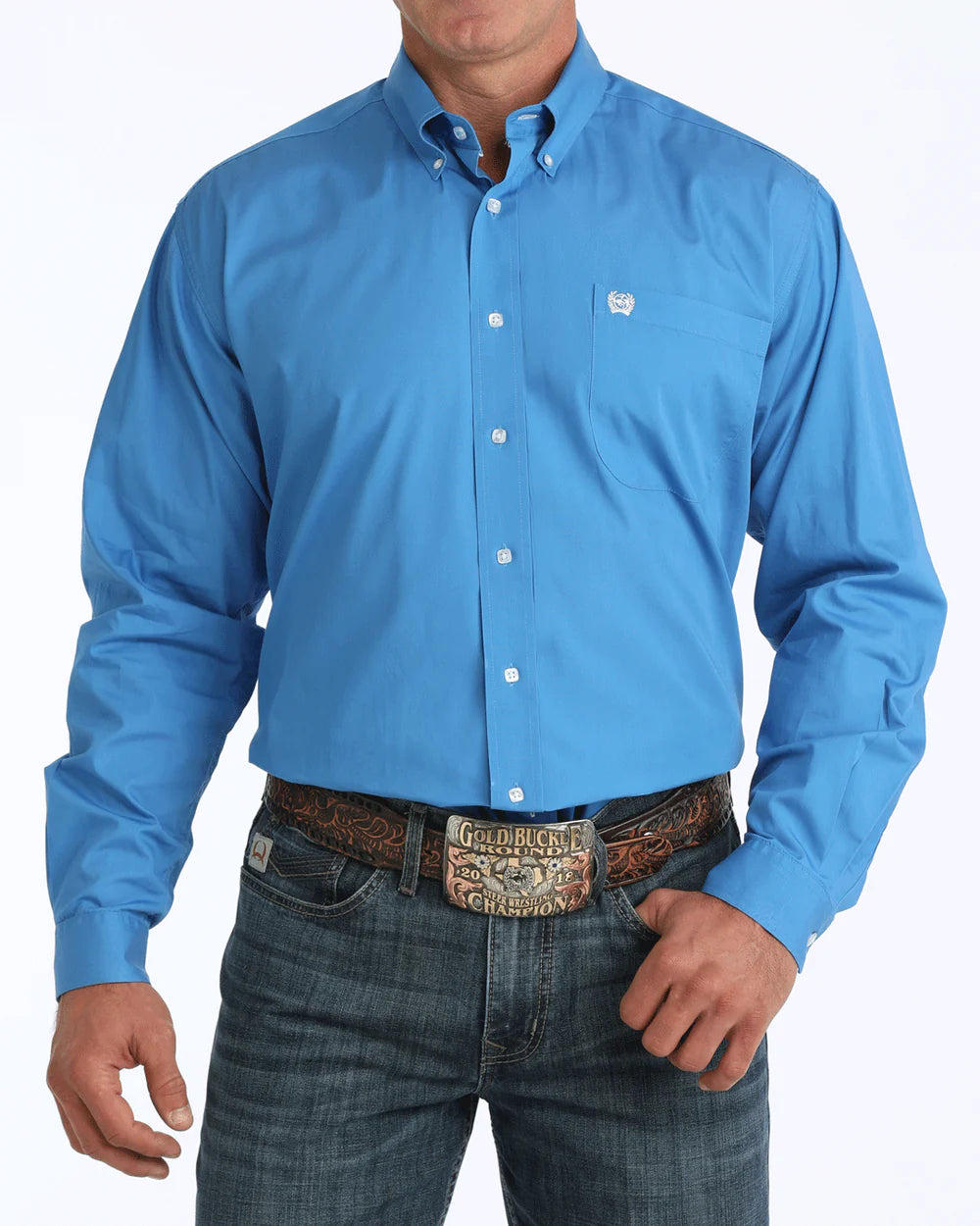 Cinch Men's Solid Classic Fit Button-Down Western Shirt