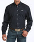 Cinch Men's Navy Solid Classic Fit Button-Down Western Shirt