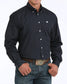 Cinch Men's Navy Solid Classic Fit Button-Down Western Shirt