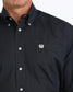 Cinch Men's Navy Solid Classic Fit Button-Down Western Shirt
