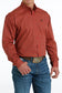 Cinch Men's Red Geometric Print Western Shirt
