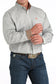 Cinch White Plaid Long Sleeve Button Down Shirt