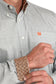 Cinch White Plaid Long Sleeve Button Down Shirt