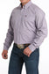 Cinch Lilac Plaid Long Sleeve Shirt