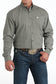 Cinch Men's Long Sleeve Olive Button Down Shirt