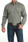 Cinch Men's Long Sleeve Olive Button Down Shirt