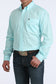 Cinch Men's Classic Fit Button-Down Western Shirt in Blue Geometric Print