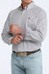 Cinch White Striped Long Sleeve Shirt