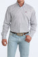 Cinch White Striped Long Sleeve Shirt