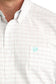 Cinch Men's Classic Fit Button-Down Western Shirt in White Windowpane Plaid