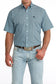Cinch Men's Classic Fit Button-Down Western Shirt in Blue Geo Print