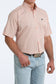 Cinch Short Sleeve Coral Geometric Shirt