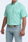 Cinch Turquoise Geo Print Button Down Shirt