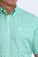 Cinch Turquoise Geo Print Button Down Shirt