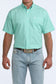 Cinch Turquoise Geo Print Button Down Shirt