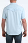 Cinch Men's Arenaflex Camp Shirt in Light Blue