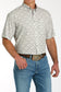 Cinch Men's ARENAFLEX Aztec Grey Short Sleeve Shirt