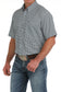 Cinch Light Blue Print ArenaFlex Short Sleeve Western Shirt